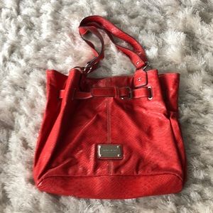 Nine West coral orange purse handbag